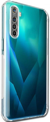 Phone Back Cover Pouch for Realme XT, OPPO Realme XT(Transparent, White, Grip Case, Pack of: 1)