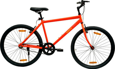 mach city ibike single speed red 26 inch 26 t hybrid cycle city