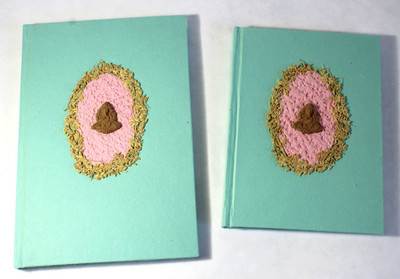 Camlon Exports Handmade A4 Diary Unruled 96 Pages(Parrot Green, Pack of 2)