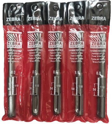 Zebra Premium Tools Z-8110 SDS Plus 8*110MM Hammer Drill Bits
