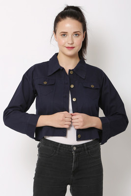 J R FASHION Full Sleeve Solid Women Jacket