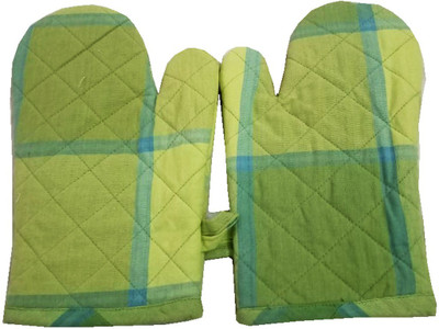 Tidy Green Cotton Kitchen Linen Set(Pack of 2)