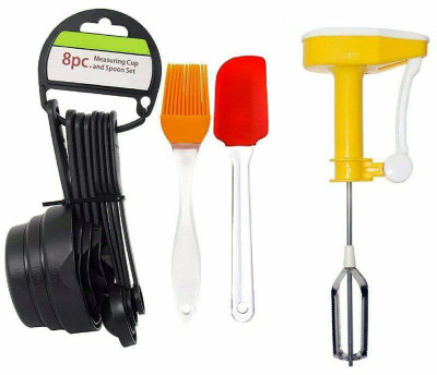 MAHI ENTERPRISE Power free hand blender with silicone spatula&oil brush and measuring spoon&cup Set,Kitchen Tool Set. Kitchen Tool Set Power free hand blender with silicone spatula&oil brush and measuring spoon&cup Set,Kitchen Tool Set. Kitchen Tool Set Multicolor Kitchen Tool Set Kitchen Tool Set(M