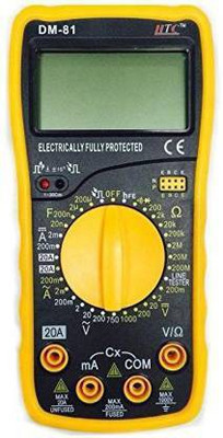 HTC DM-81 3½ Digital Multimeter Capacitance Diode Transistor and Live Tester Digital Multimeter(4000 Counts)