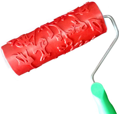 Decor now special effect Imported Rubber Paint Roller with Handle For Wall Decor Paint Roller(Pack of 1)