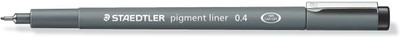 STAEDTLER 308 04-9 Pigment Liner Fineliner Pen(Pack of 10, Ink Color - Black)