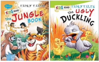 Set Of 2 Kids Board Book-Fairy Tales Story (The Jungle Book,The Ugly Duckling)(Board Book, Manoj Publications Editorial Board)