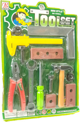 ClueSteps Overseas Little Engineering Play Set Tools for Kids (13 Pieces)
