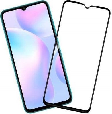 VDAT Edge To Edge Tempered Glass for Redmi 9i, Redmi 9A, Redmi 9(Pack of 1)