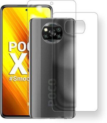 Firstkart Front and Back Tempered Glass for Poco X3 Pro(Pack of 2)