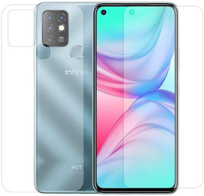 Fashion Way Front and Back Screen Guard for Infinix Hot 10(Pack of 2)