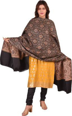 BE SWADESHI Wool Floral Print Women Shawl(Multicolor)