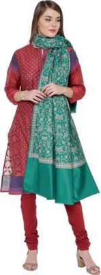 FAISHONMART Cashmere, Wool Embroidered Men, Women Shawl(Green)