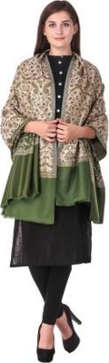 Royal-E-Kashmir Wool Self Design Women, Men Shawl(Multicolor)