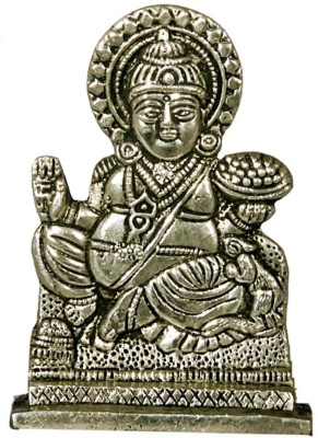 numeroastro Lord Kuber Ji Idol in Panchdhatu (5.5 Cms) (Small) (1 Pc) Decorative Showpiece  -  5.5 cm(Brass, Silver)