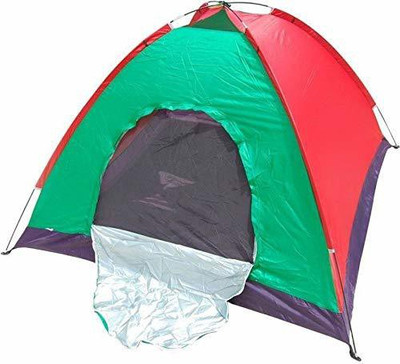 IRIS Portable Outdoor Camping Tent - For 2 Person(Red, Green)