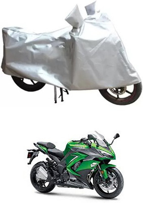 MSR STORE Two Wheeler Cover for Kawasaki(Ninja 1000, Silver)