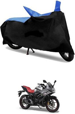 MSR STORE Two Wheeler Cover for Suzuki(Blue, Black)