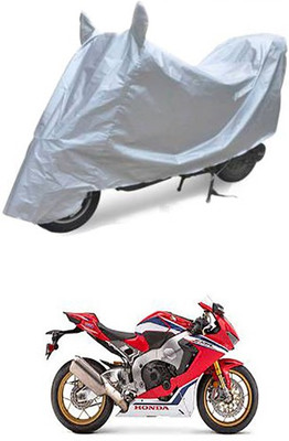 Blossom Trendz Two Wheeler Cover for Honda(CBR 1000RR, Silver)