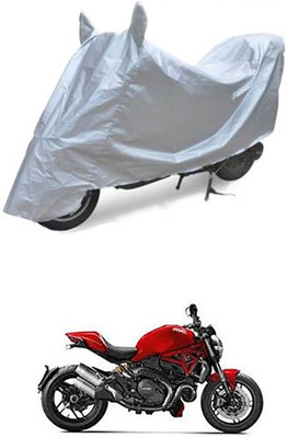 Blossom Trendz Two Wheeler Cover for Ducati(Silver)