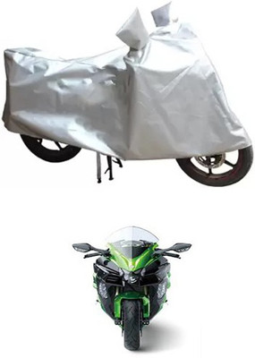 Autogard Two Wheeler Cover for Kawasaki(Silver)