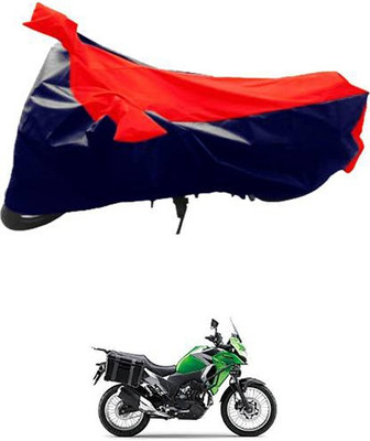 MSR STORE Two Wheeler Cover for Kawasaki(Red, Blue)