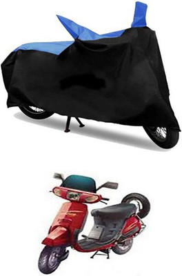 MSR STORE Two Wheeler Cover for Kinetic(Blue, Black)