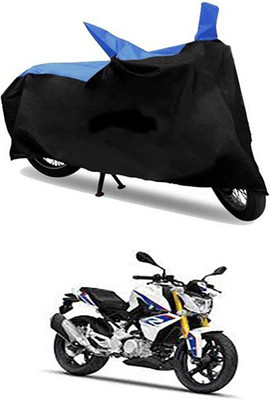 MSR STORE Two Wheeler Cover for BMW(Blue, Black)