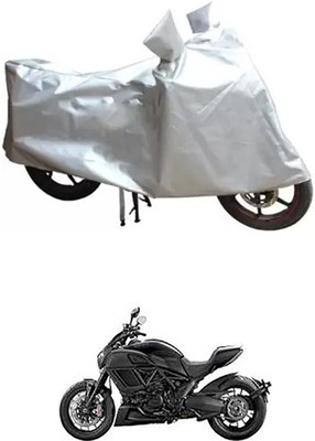 MSR STORE Two Wheeler Cover for Ducati(Silver)