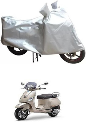 MSR STORE Two Wheeler Cover for Piaggio(Silver)