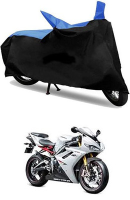 MSR STORE Two Wheeler Cover for Triumph(Blue, Black)