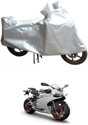 Autogard Two Wheeler Cover for Ducati(Silver)