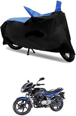 MSR STORE Two Wheeler Cover for Bajaj(Blue, Black)