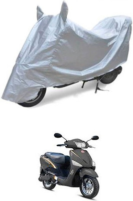 THE REAL ARV Waterproof Two Wheeler Cover for Hero(Electric Optima, Silver)