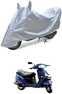 Blossom Trendz Two Wheeler Cover for TVS(Silver)