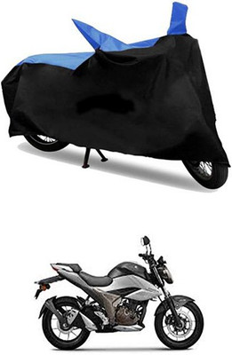 MSR STORE Two Wheeler Cover for Suzuki(Blue, Black)