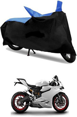 MSR STORE Two Wheeler Cover for Ducati(Blue, Black)