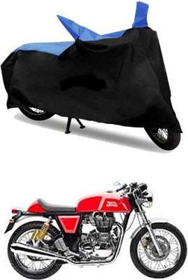 MSR STORE Two Wheeler Cover for Royal Enfield(Continental GT, Blue, Black)