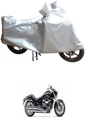 MSR STORE Two Wheeler Cover for Suzuki(Silver)