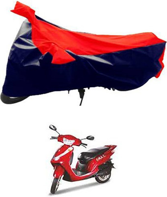 MSR STORE Two Wheeler Cover for Lohia(Oma Star, Red, Black)