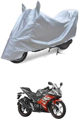 Blossom Trendz Two Wheeler Cover for Yamaha(R15, Silver)