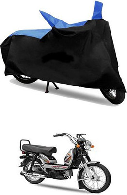 MSR STORE Two Wheeler Cover for TVS(Blue, Black)