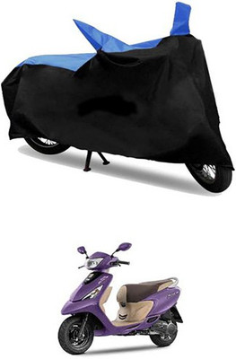 MSR STORE Two Wheeler Cover for TVS(Blue, Black)