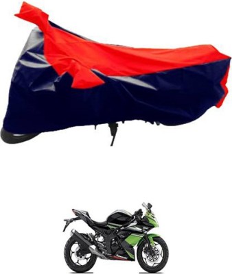 MSR STORE Two Wheeler Cover for Kawasaki(Red, Blue)