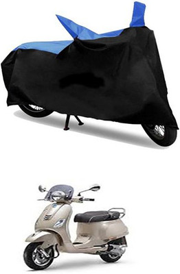 MSR STORE Two Wheeler Cover for Piaggio(Blue, Black)