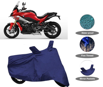 FabAuto Waterproof Two Wheeler Cover for BMW(500, Blue)