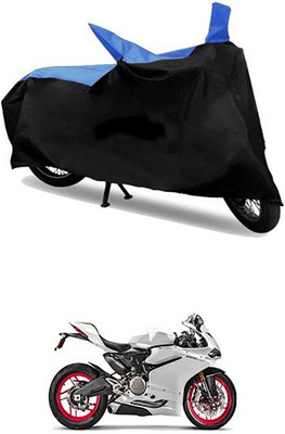 Autogard Two Wheeler Cover for Ducati(Blue, Black)