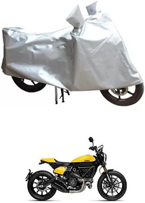 MSR STORE Two Wheeler Cover for Ducati(Silver)