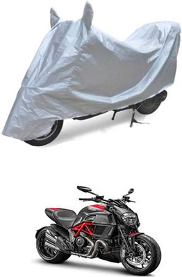 Blossom Trendz Two Wheeler Cover for Ducati(Silver)