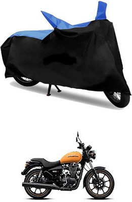 Autogard Two Wheeler Cover for Royal Enfield(Blue, Black)